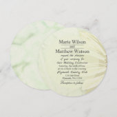 美しいひまわりの花のデザイン 招待状 (正面/裏面)