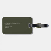 美しいひまわりガーデンフォトラゲージタグ ラゲッジタグ (裏面横)