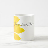 美しいひまわりテンプレート コーヒーマグカップ (中央)