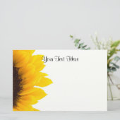 美しいひまわりテンプレート 便箋 (スタンド正面)