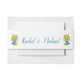 美しいひまわりディスプレイ 招待状ベリーバンド