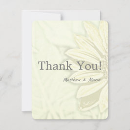 美しいひまわりフローラデザイン サンキューカード