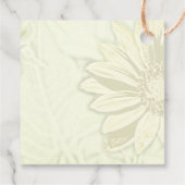 美しいひまわりフローラデザイン フェイバータグ (裏面)