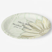 美しいひまわりフローラデザイン ペーパープレート (アングル)