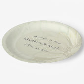 美しいひまわりフローラデザイン ペーパープレート (アングル)