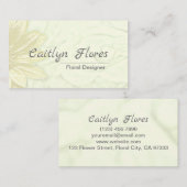 美しいひまわりフローラデザイン 名刺 (正面/裏面)