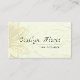 美しいひまわりフローラデザイン 名刺