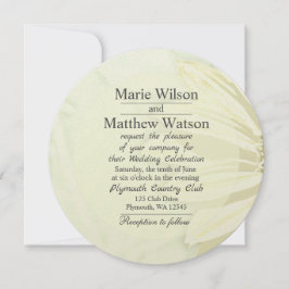 美しいひまわりフローラデザイン 招待状