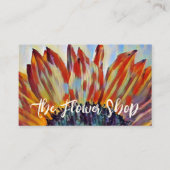 美しいひまわりフローラ花屋ガーデンQRコード 名刺 (正面)