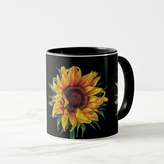 **美しいひまわりマグカップ** マグカップ (正面右)