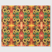 美しいひまわり包み紙 ラッピングペーパー (フラット)