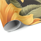 美しいひまわり包み紙 ラッピングペーパー (ロールコーナー)