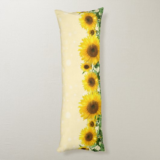 美しいひまわり抱き枕 ボディピロー (裏面 (縦))