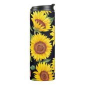 美しいひまわり模様 タンブラー (回転左)