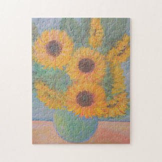 美しいひまわり絵画の花 ジグソーパズル