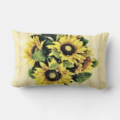 美しいひまわり腰枕 ランバークッション (裏面)