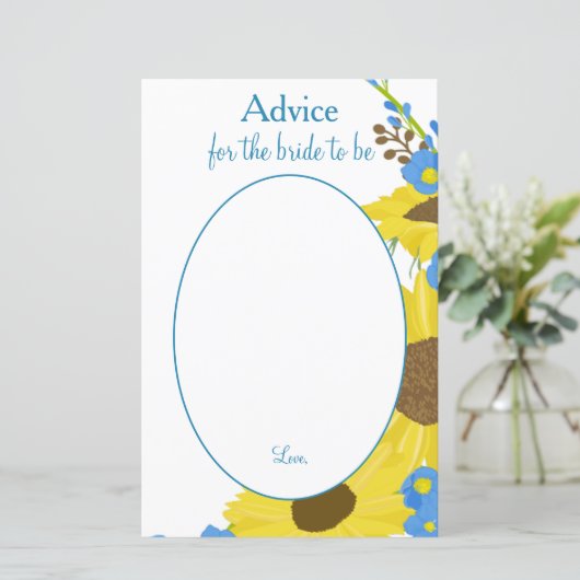 美しいひまわり花嫁へアドバイス (スタンド正面)