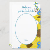 美しいひまわり花嫁へアドバイス (正面/裏面)