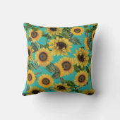美しいひまわり装飾用クッション クッション (裏面)