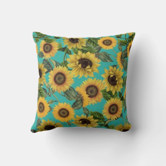 美しいひまわり装飾用クッション クッション (裏面)