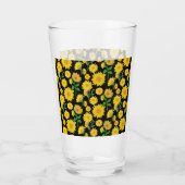 美しいひまわり鮮やかの花 タンブラーグラス (裏面)