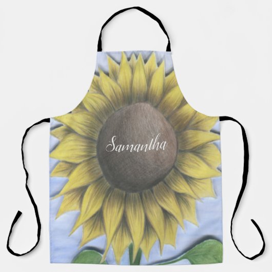美しいひまわり エプロン (正面)