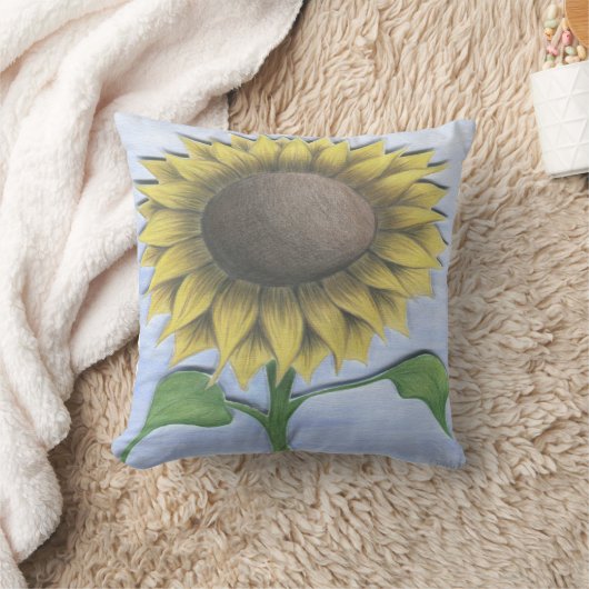 美しいひまわり クッション (ブランケット)