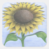 美しいひまわり スクエアシール (正面)