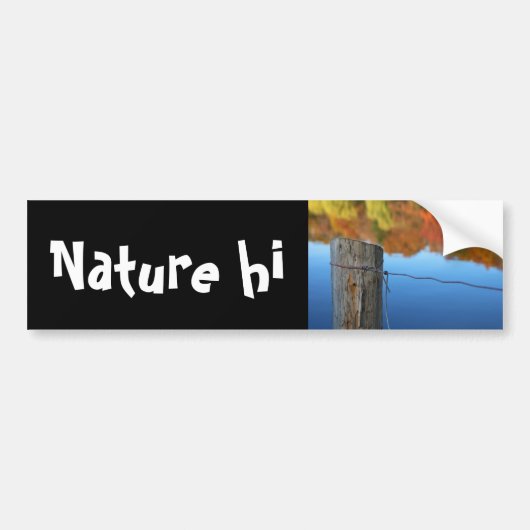 美しいへの障壁 バンパーステッカー (正面)