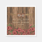 美しいほこりっぽいバラユリの花 スタンダードカクテルナプキン (正面)