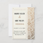 美しいほこりっぽいフローラ結婚式招待状 招待状 (正面)