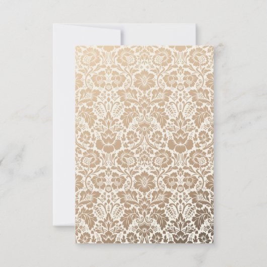 美しいほこりっぽいフローラ結婚式招待状 招待状 (裏面)