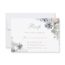 美しいほこりっぽい青い花エレガントな結婚式