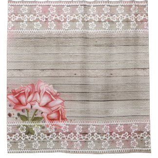 美しいぼろぼろのシックな国 シャワーカーテン