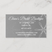 美しいまたはエレガントブライダルブティック 名刺 (裏面)