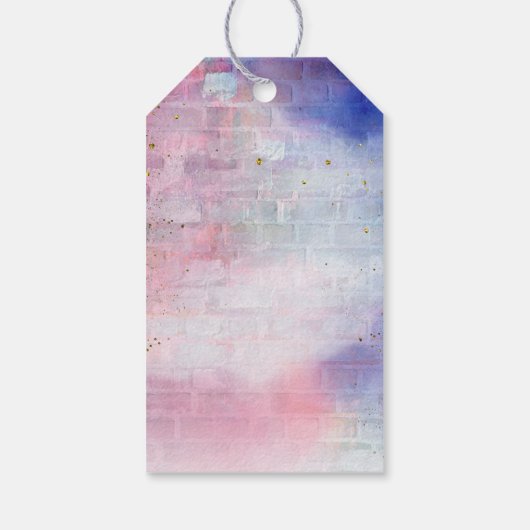 美しいまたはビートメッセージカード!性別の表示 ギフトタグ (裏面)