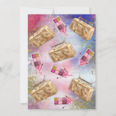 美しいまたはビート招待状!性別を明かす！ 招待状 (裏面)