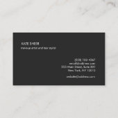 美しいまつげと眉の美容師 名刺 (裏面)