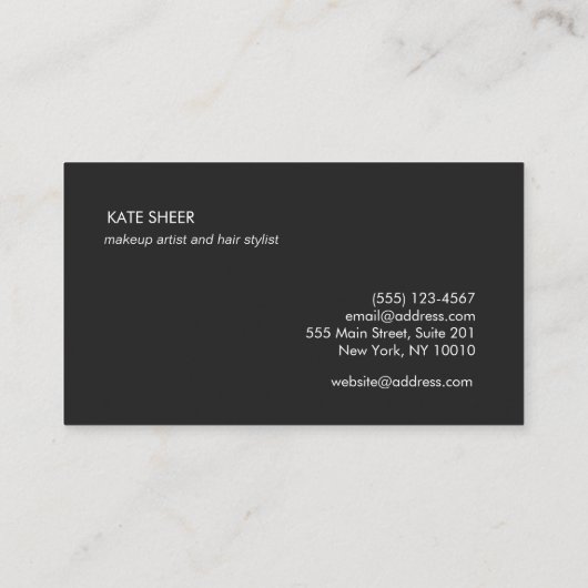 美しいまつげと眉の美容師 名刺 (裏面)