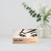 美しいまつげと眉の美容師 名刺 (スタンド正面)