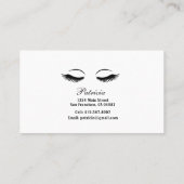 美しいまつげ拡張機能テクニシャンラッシュ 名刺 (裏面)