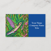 美しいみすぼらしいシックな小さなハミングバード。 名刺 (正面)