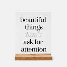 美しいものアクリルサイン