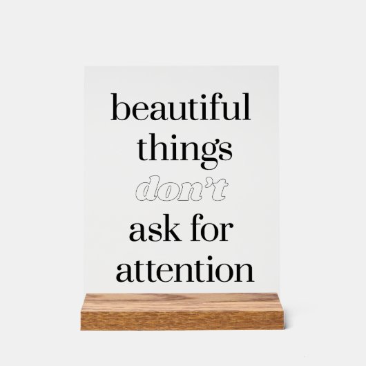 美しいものアクリルサイン アクリルサイン (正面)