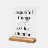 美しいものアクリルサイン アクリルサイン (傾斜)