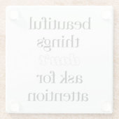 美しいものガラスコースター ガラスコースター (裏面)