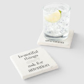 美しいもの大理石コースター ストーンコースター (横)