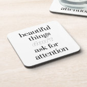 美しいもの懸命プラスチックコースター コースター (左側)