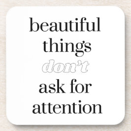 美しいもの懸命プラスチックコースター コースター