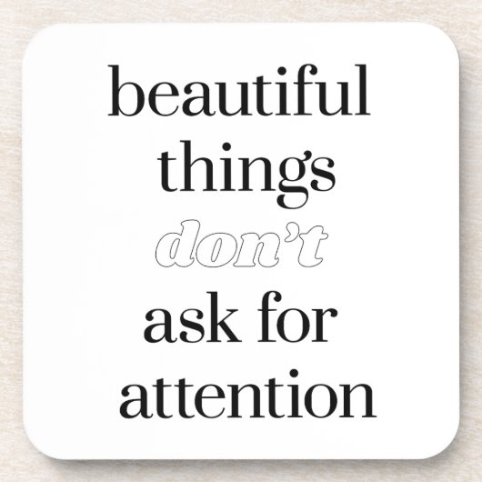 美しいもの懸命プラスチックコースター コースター (正面)